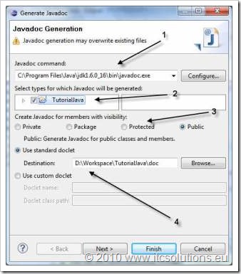 Generare JavaDoc in Eclipse - Pasul 1