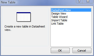 How to: Create a Table Object in a Database Microsoft Access 2003 – IT ...